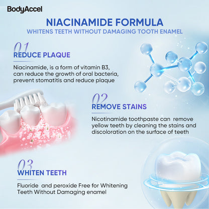 BodyAccel Niacinamide Whitening Toothpaste